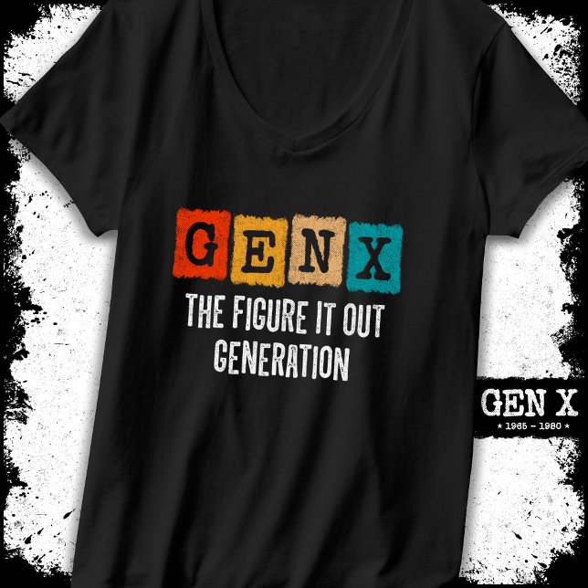 Abbildung X Generation X Gen Xer Funny Gen X T-Shirt (Von Creator hochgeladen)
