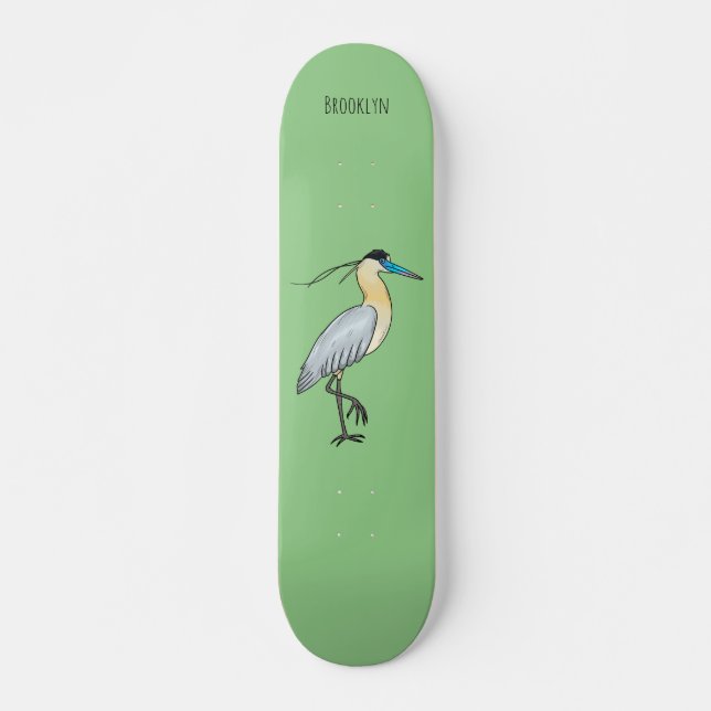 Abbildung zum Cartoon von gekapselten Vögeln Skateboard (Vorne)