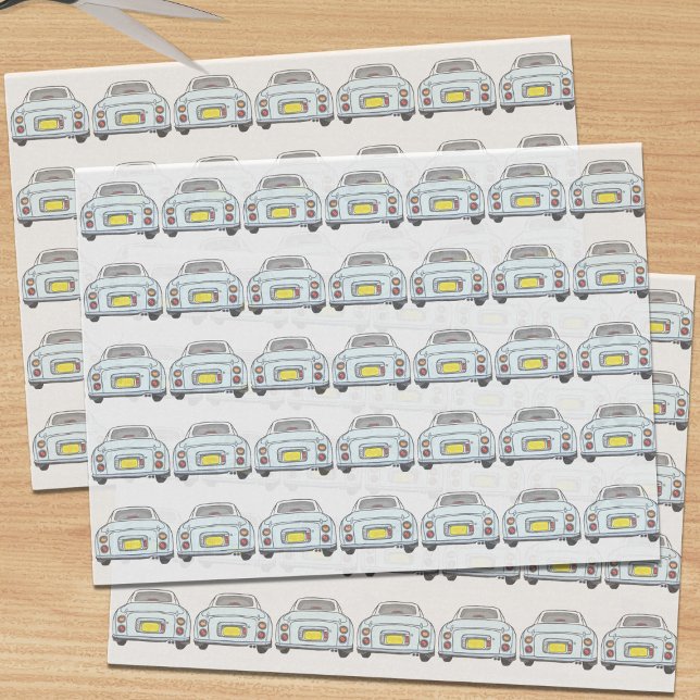 Abbildungen Blasses Aqua Figaro Papier zum Autogew (Pale Aqua Figaro Car Tissue Paper just for you)