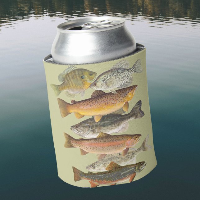 Abbildungen von Süßwasserfischen für Fangreisen Dosenkühler (Von Creator hochgeladen)