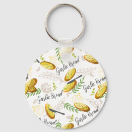 Abbildungsmuster für Knoblauchbrot V1 Schlüsselanhänger