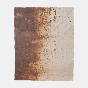 Abblätternde Farbe, rostige Wandstruktur. Fleecedecke