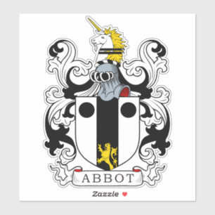 Abbot Familienwappen Aufkleber