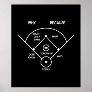 abbott costello whos auf first Whats on second Poster