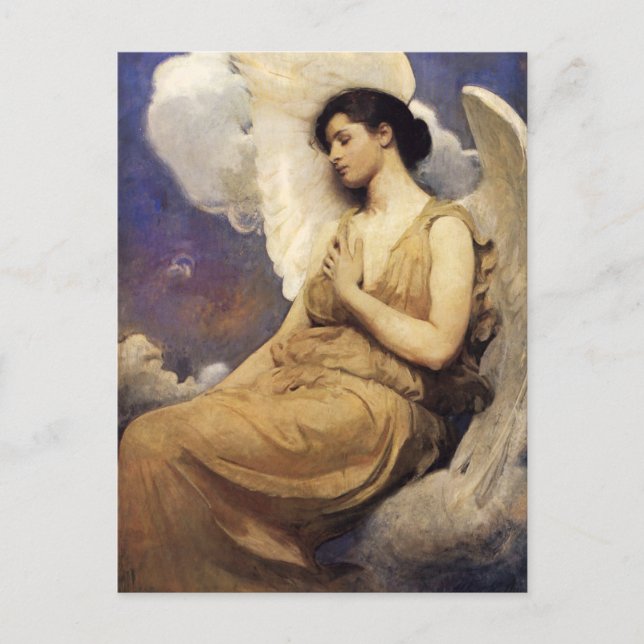 Abbott Handerson Thayer Winged Abbildung Postkarte (Vorderseite)