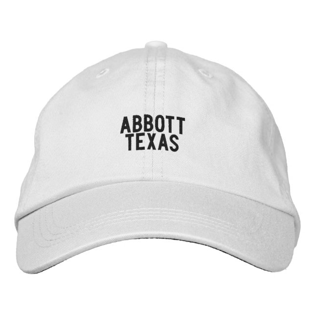 Abbott TEXAS Hat Bestickte Baseballkappe (Vorderseite)