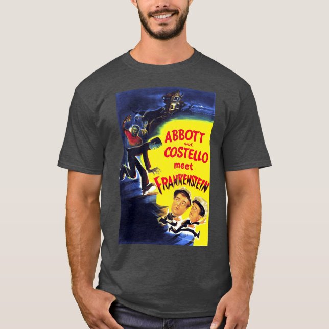 Abbott und Costello treffen Poster T-Shirt (Vorderseite)