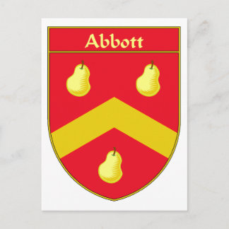 Abbottich-Wappen/Familienwappen Postkarte