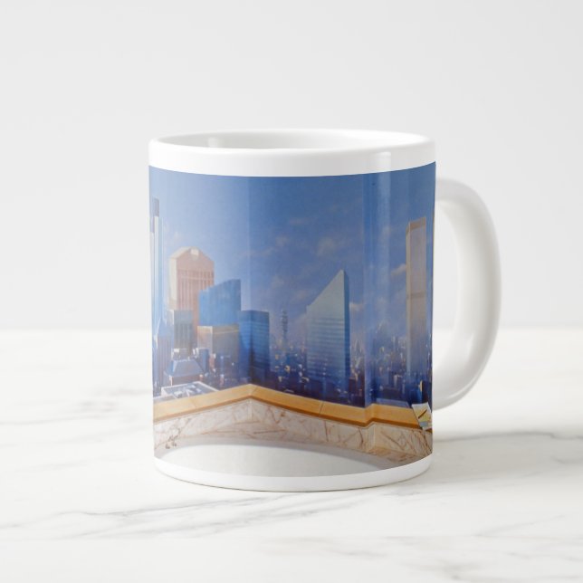 Abbruch Londons New York Jumbo-Tasse (Vorderseite Rechts)