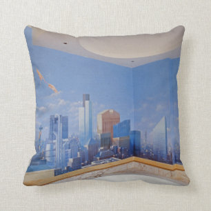 Abbruch Londons New York Kissen