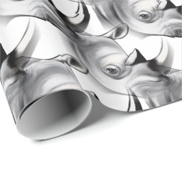 Abbruch von Rhinos Geschenkpapier