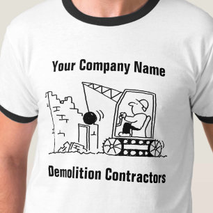 Abbruchunternehmen Dienstleistungen Cartoon T-Shir T-Shirt