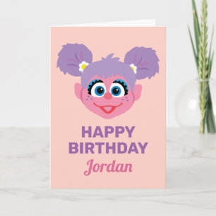 Abby Cadabby   Blumen Gesicht   Alles Gute zum Geb Karte