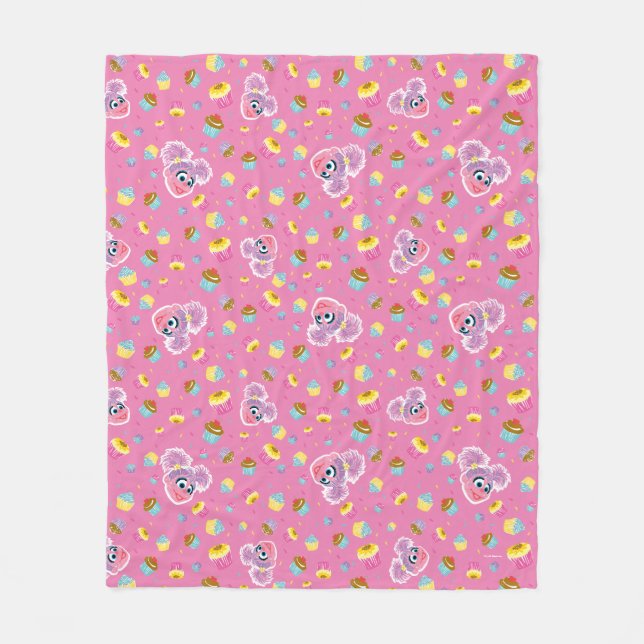Abby Cadabby Cupcake Party Pattern Fleecedecke (Vorderseite)