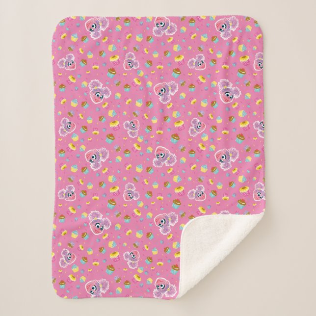 Abby Cadabby Cupcake Party Pattern Sherpadecke (Vorderseite)