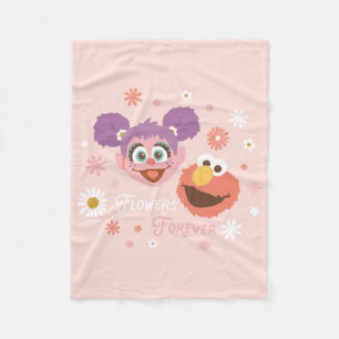 Abby Cadabby & Elmo Blume für immer Fleecedecke