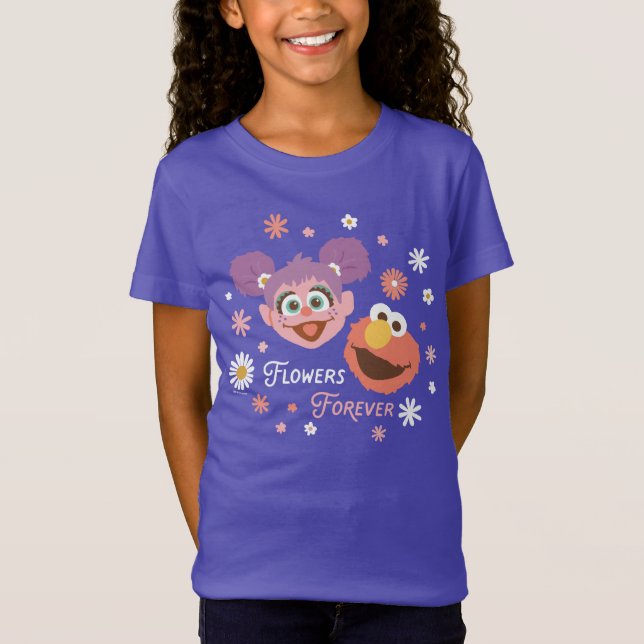 Abby Cadabby & Elmo | Blume für immer T-Shirt (Vorderseite)