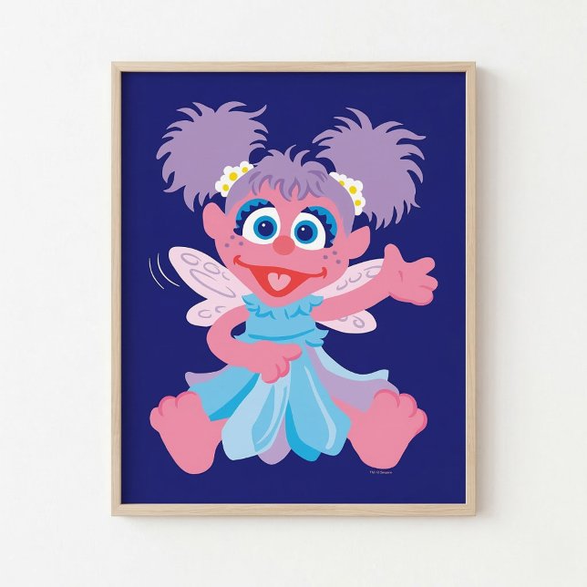 Abby Cadabby Fee Poster (Generated image of poster in frame on wall)