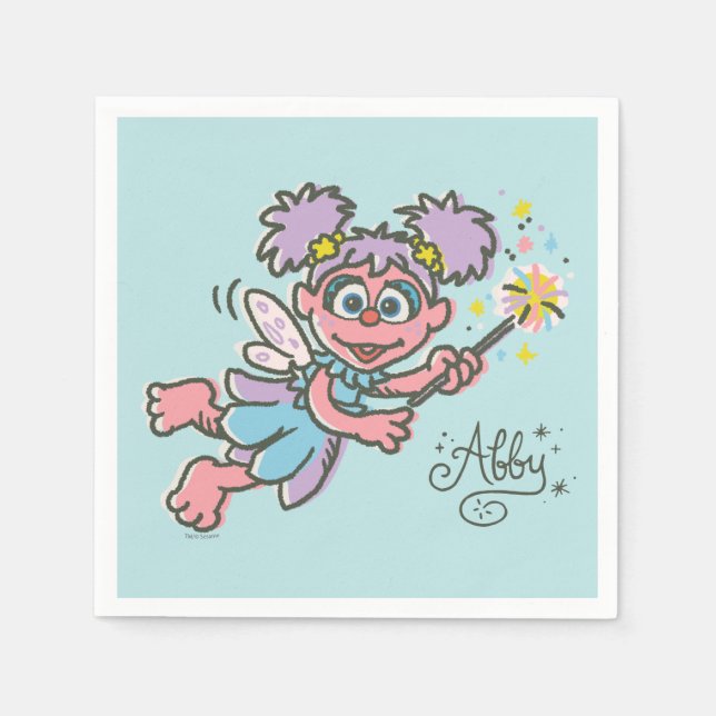 Abby Cadabby fliegt Serviette (Vorderseite)