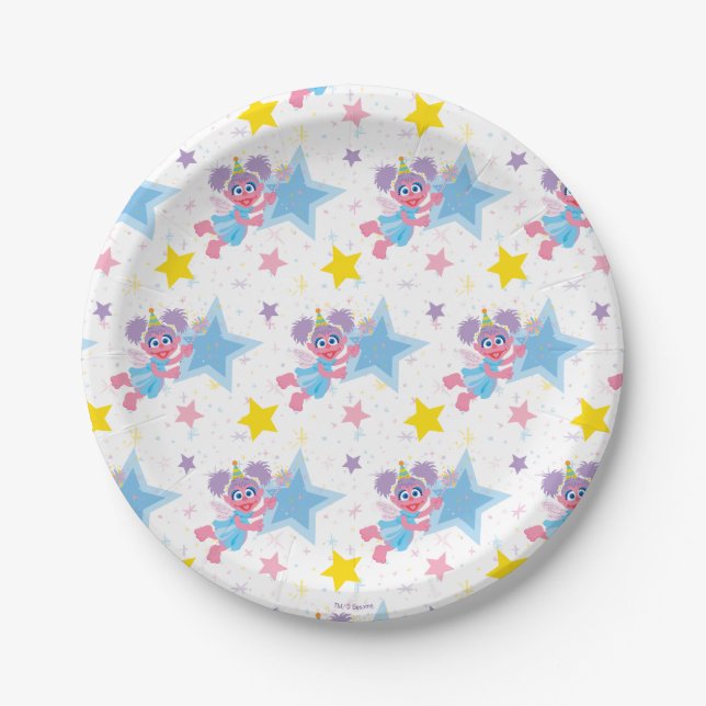 Abby Cadabby Party Star Pattern Pappteller (Vorderseite)