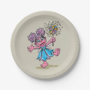 Abby Cadabby Retro Art Pappteller