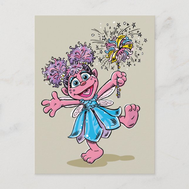 Abby Cadabby Retro Art Postkarte (Vorderseite)