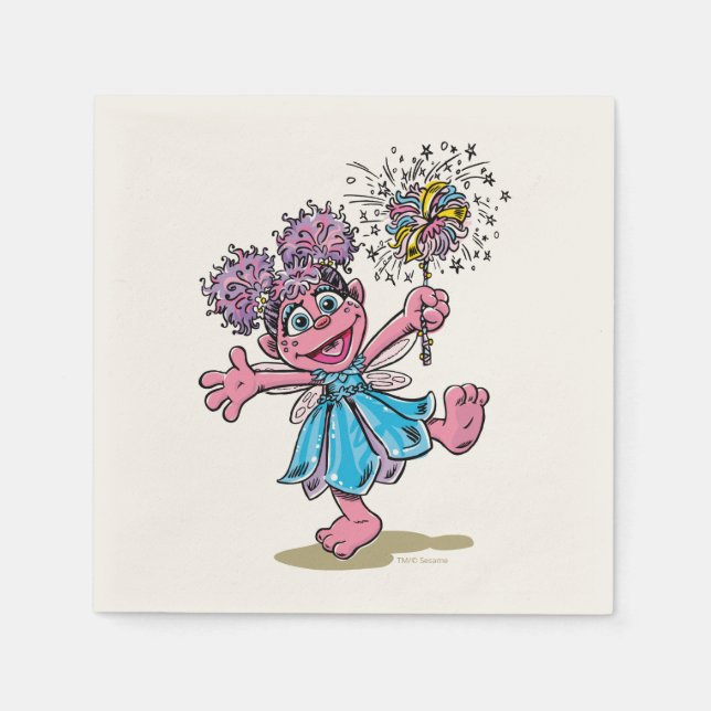 Abby Cadabby Retro Art Serviette (Vorderseite)