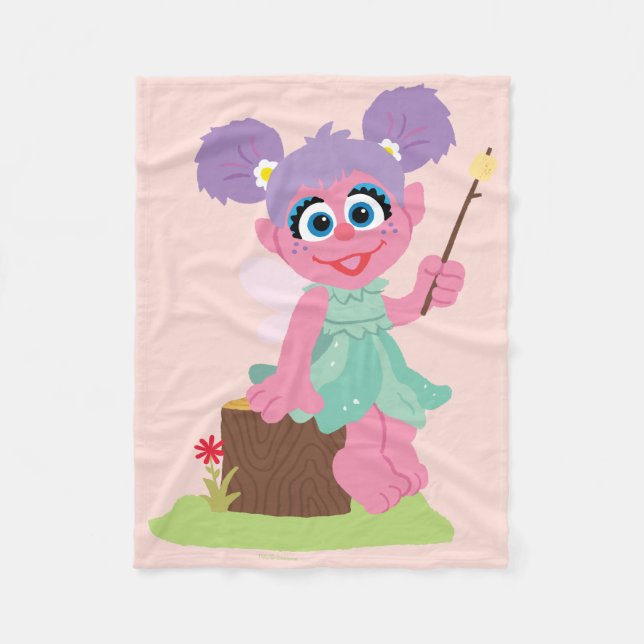 Abby Cadabby Toasting Marshmallows Fleecedecke (Vorderseite)