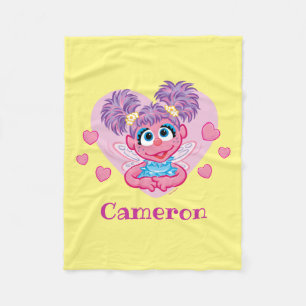 Abby Cadabby Valentine Hearts Graphic Fleecedecke