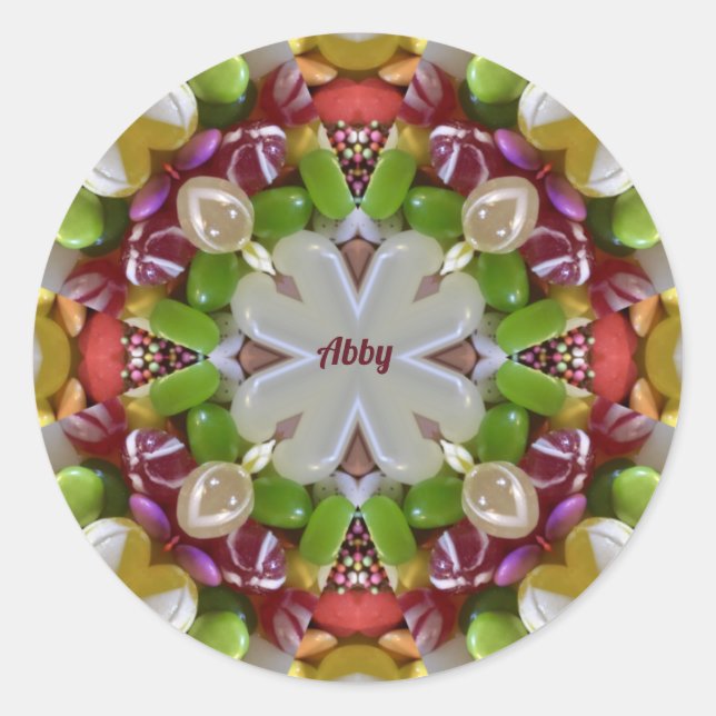 ABBY ~ EASTER CANDY ~ RUNDER AUFKLEBER (Vorderseite)