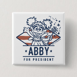 Abby für Präsident Button