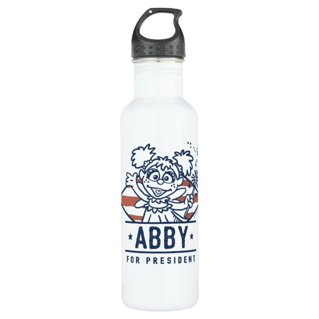 Abby für Präsident Edelstahlflasche (Vorderseite)