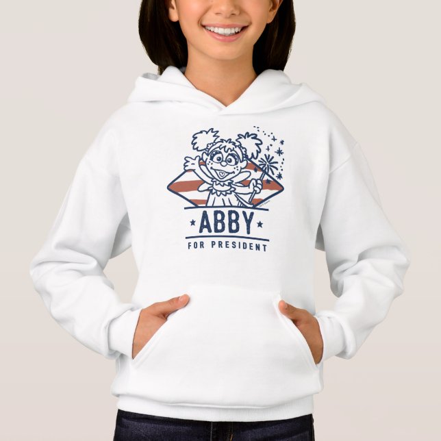 Abby für Präsident Hoodie (Vorderseite)