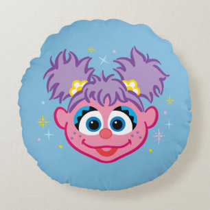 Abby Smiling Face Rundes Kissen