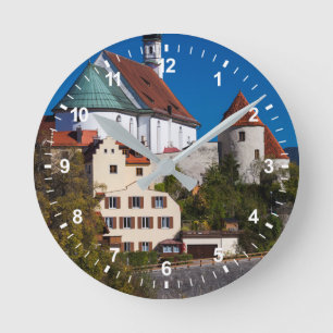 Abby the Lech River Runde Wanduhr