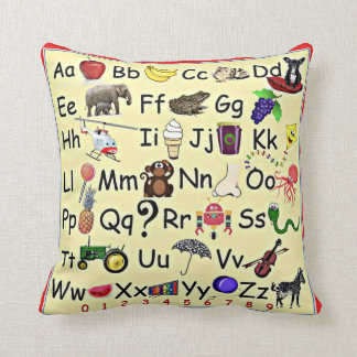 ABC 123 Alphabet-Zahlen, die Kissen-Vorschule Kissen