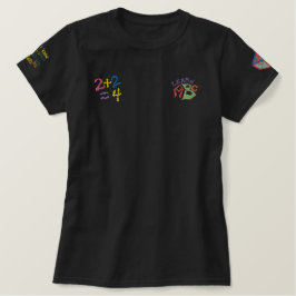 ABC + 123 bestickter Patch-T - Shirt