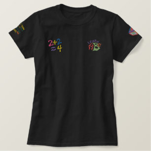 ABC + 123 besticktes Patch-T-Shirt T-Shirt