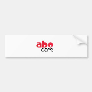 ABC-Achtzigerjahre Autoaufkleber