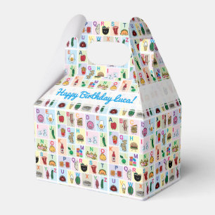 ABC-Alphabet, das glückliche Nahrungsmittel der Geschenkschachtel