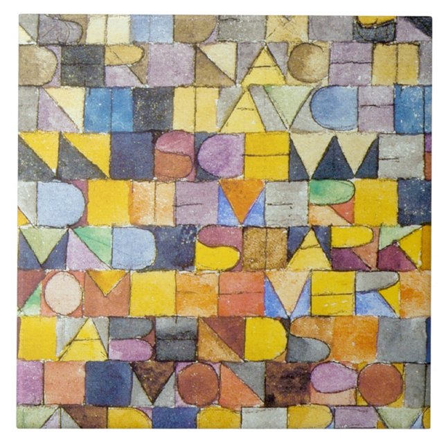 ABC (Alphabet), Paul Klee Fliese (Vorderseite)