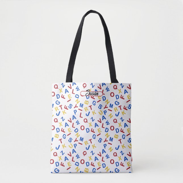 ABC Alphabet Red Yellow Blue Toag Beutel Tasche (Vorderseite)