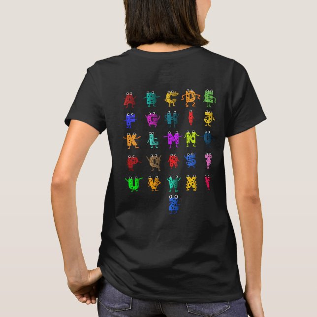 ABC-Alphabet T-Shirt (Rückseite)
