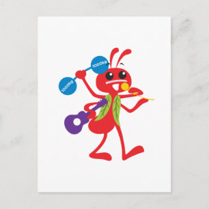 ABC Animals Adam Ant Postkarte