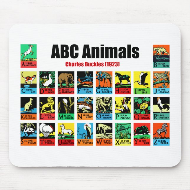 ABC Animals , Charles Buckles (1923) Mousepad (Vorne)