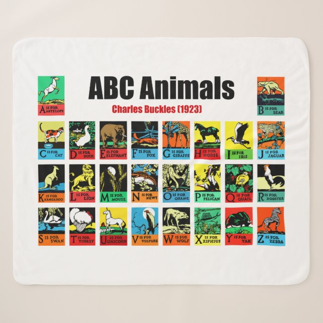ABC Animals , Charles Buckles (1923) Sherpadecke (Vorderseite (Horizontal))