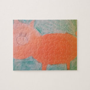 #ABC Art by Children, Pink Orange Pig