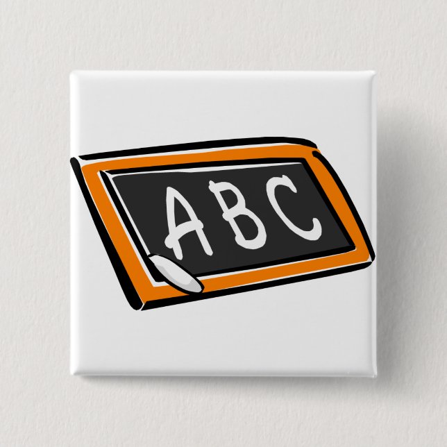 ABC auf Blackboard Button (Vorderseite)