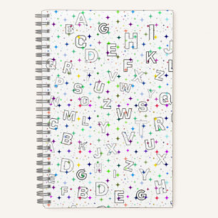 ABC auf Starry Background - Praxis (5.5"x8.5") Notizbuch