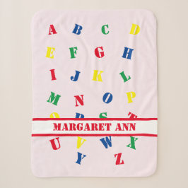 ABC Baby Girl Sherpa Blanket Sherpadecke